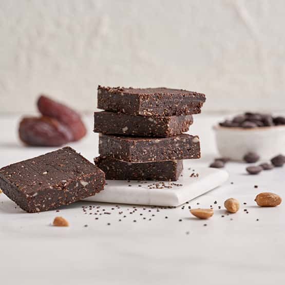 Chocolate Peanut Butter Chia Bars