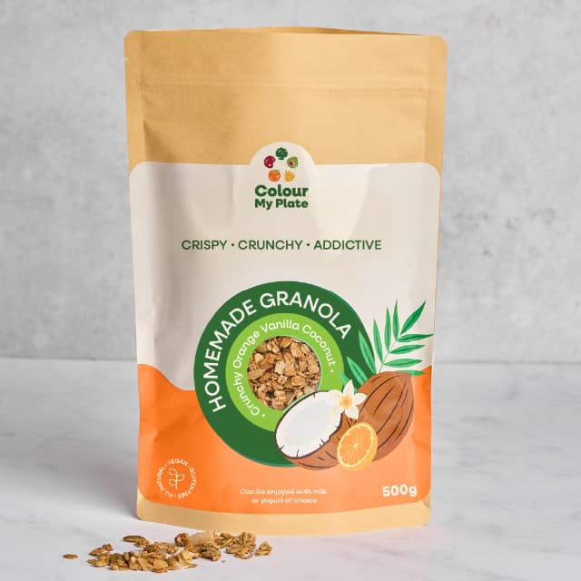 Crunchy Orange Coconut and Vanilla Granola