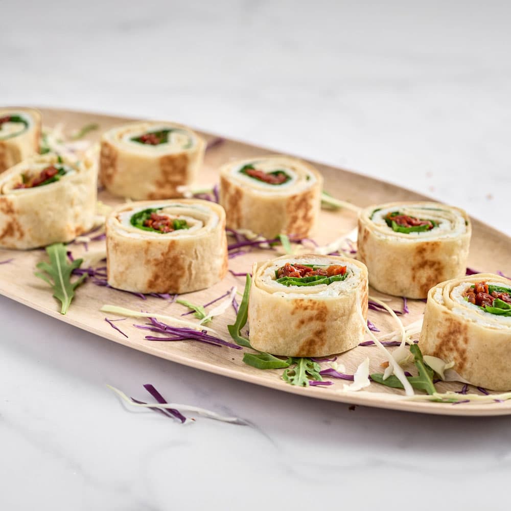 Egg White Spinach & Sundried Tomato Wraps