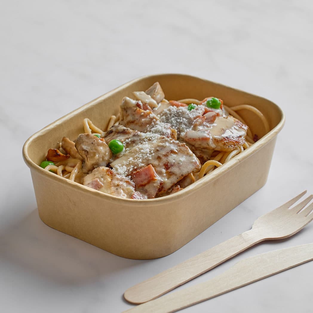 Chicken Alfredo Spaghetti