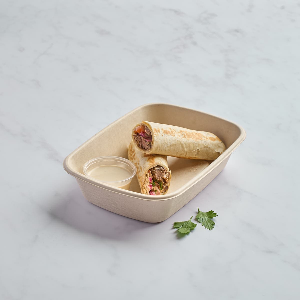 Beef or Chicken Shawarma Wrap