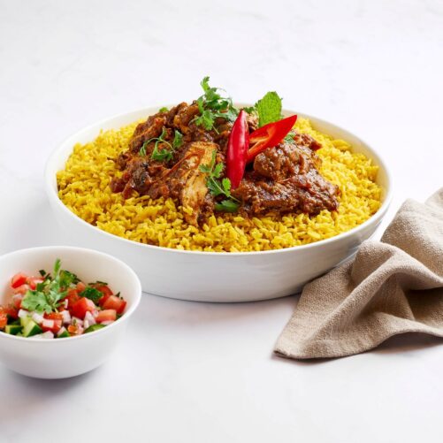 Chicken Biryani with Yellow Rice