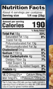 Nutrition Label