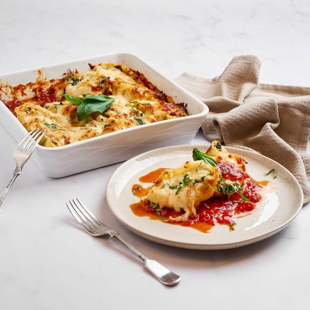 Spinach and Ricotta Stuffed Shell Pasta