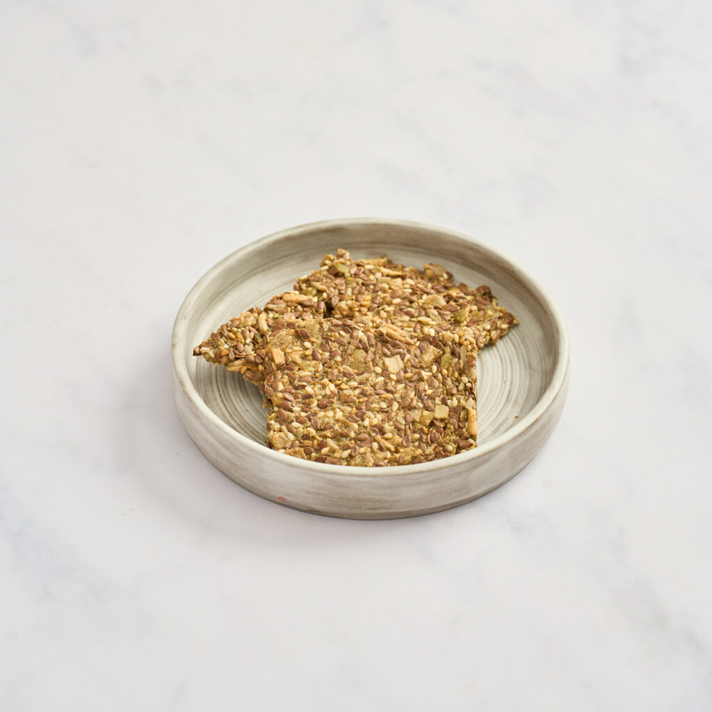 Zaatar Spiced Flaxseed Crackers