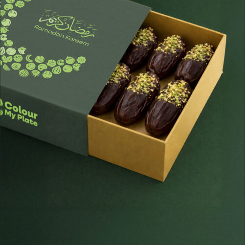Pistachio Butter Dark Chocolate Dates